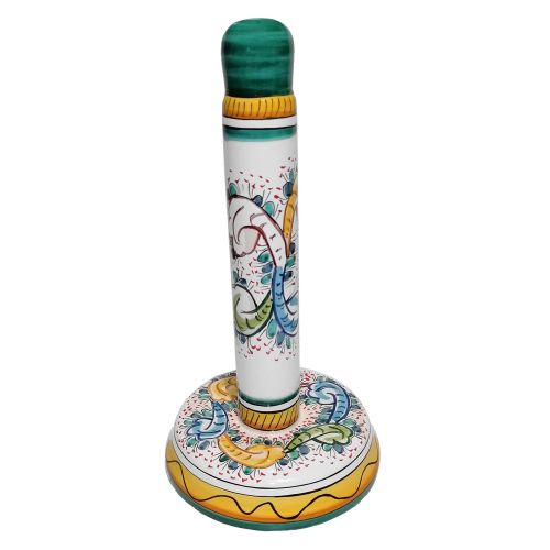Roll Holder baroque Line. handpainted Vietri ceramics