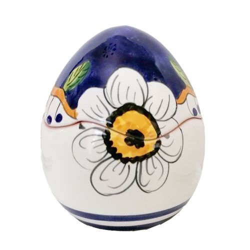 Decoración de huevos de Pascua Flores y limones. Cerámica Vietri.