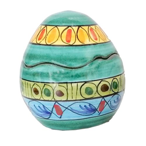 Easter Egg. handpainted Vietri ceramic.