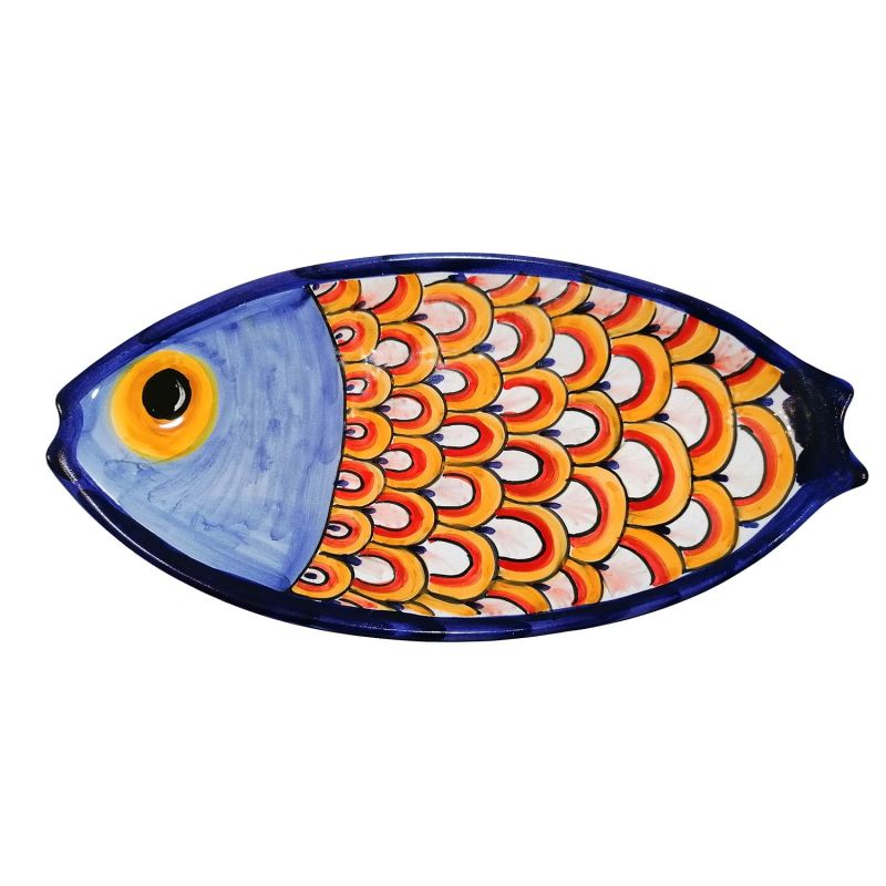 Assiette en forme de poisson. Céramique de...