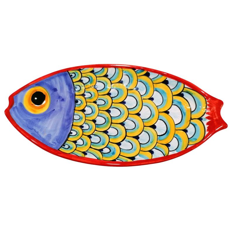 Assiette en forme de poisson. Céramique de...
