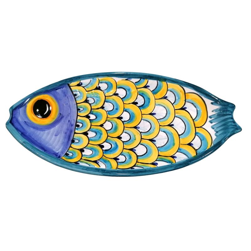 Assiette en forme de poisson. Céramique de...