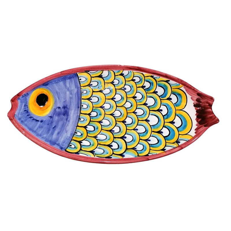 Assiette en forme de poisson. Céramique de...
