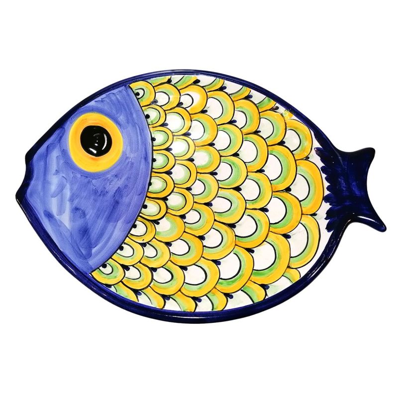 Assiette en forme de poisson. Céramique de...
