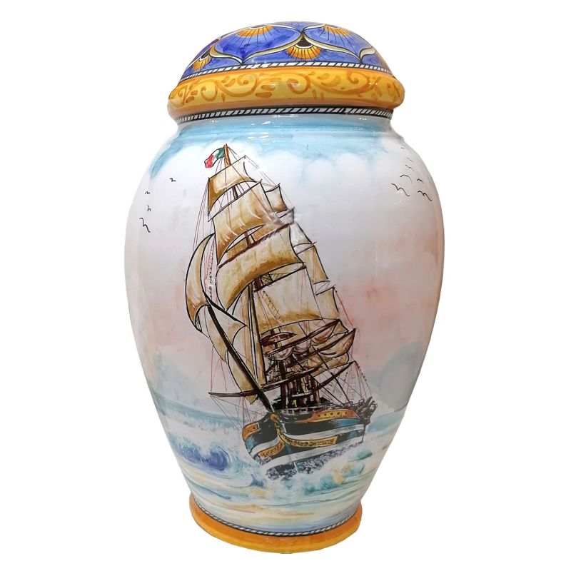 Lume decoro Personalizzato. Ceramica Di vietri dipinta a mano.