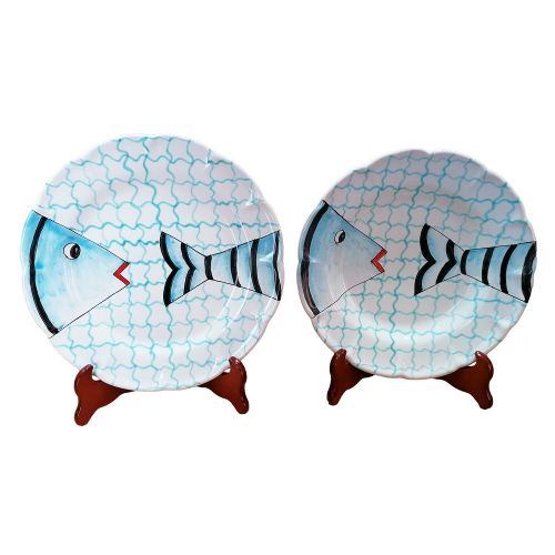 Placa de línea Marini. Cerámica Vietri - Piano más plato de sopa