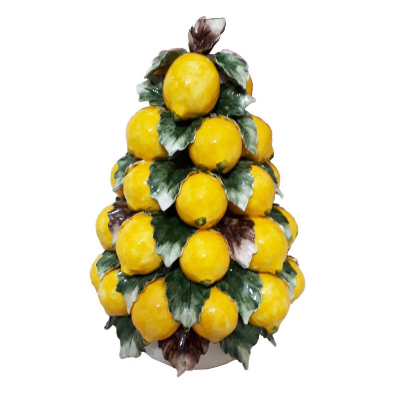 Arbre de Citrons. Céramique de Vietri. Peint à...