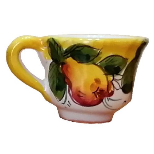 Tazzina da caffè , Linea Fruttina. Ceramica di Vietri.