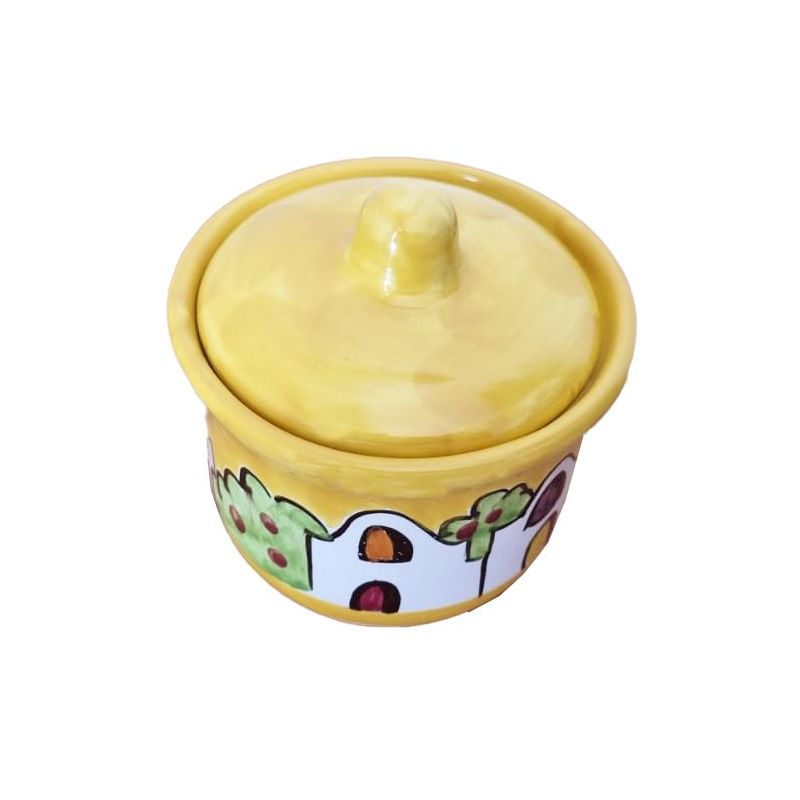 Sucrier. Ligne de cassettes. Céramique Vietri...