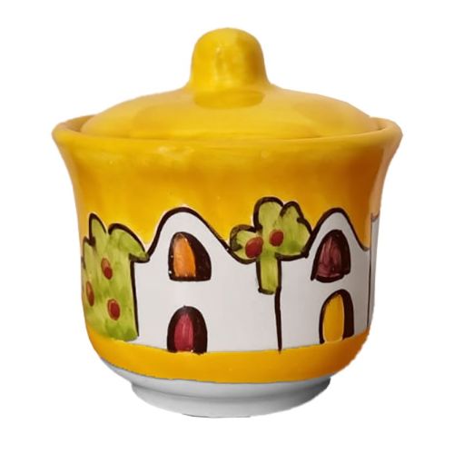 Línea de casetes Sugar Bowl. Cerámica Vietri pintada a mano.