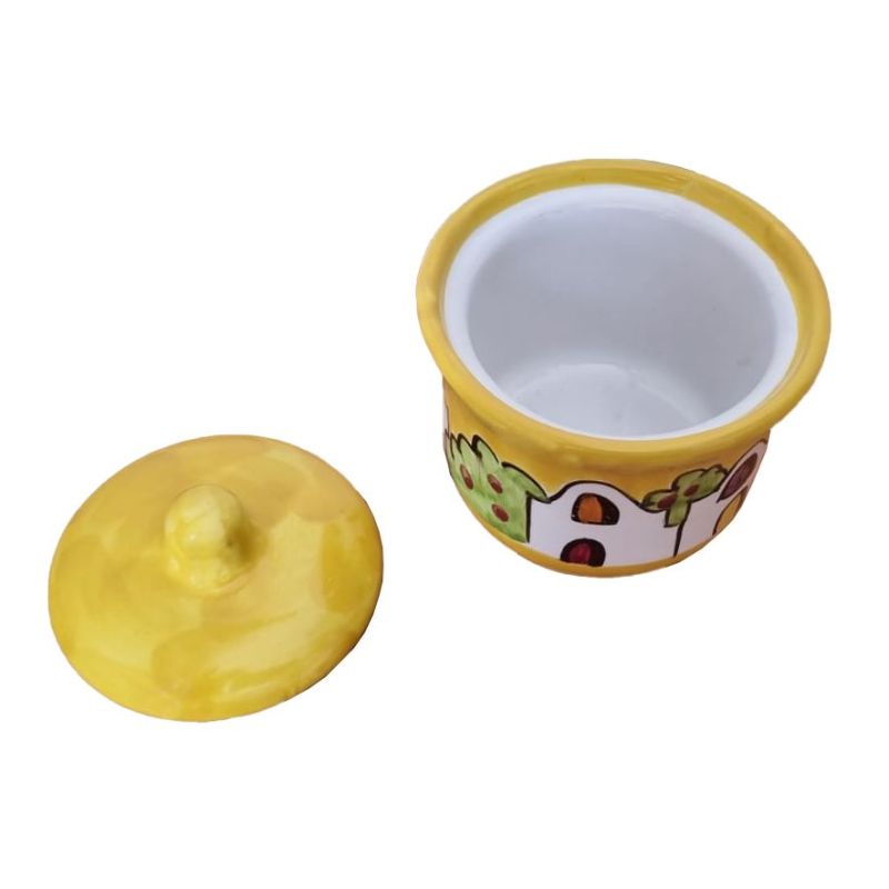 Sucrier. Ligne de cassettes. Céramique Vietri...