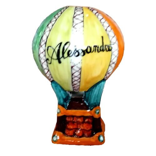 Bomboniera Mongolfiera profumatore in miniatura disponibile in tanti colori. Ceramica di Vietri