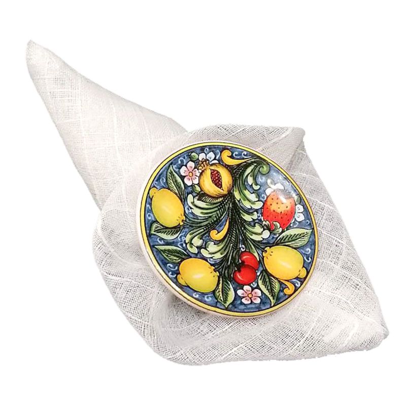 Bomboniera Piattino calamita linea fruttina. Ceramica di Vietri