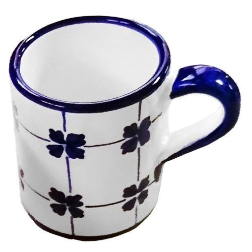 Taza MUG Línea Florecitas. Cerámica de Vietri. Pintada a mano.