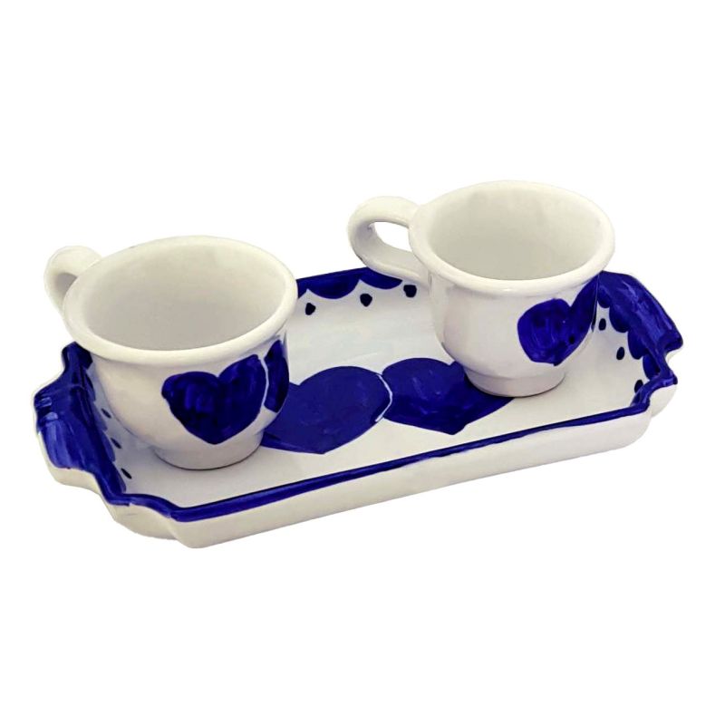 Kaffee-Tassen- und Tablett-Set „Tet-a-Tet“...