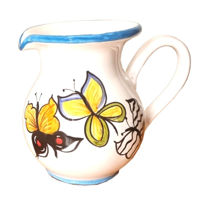 Pitcher Buttefly line. handpainted Vietri ceramic