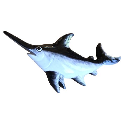 Pesce Spada da parete. Ceramica di vietri dipinta a mano.