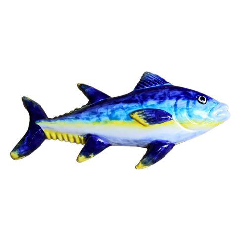 Tuna Fish wall mount handpainted Vietri ceramic 2