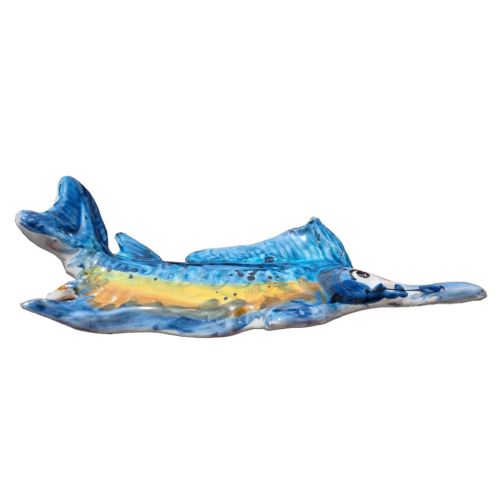 Sword Fish wall mount handpainted Vietri ceramic