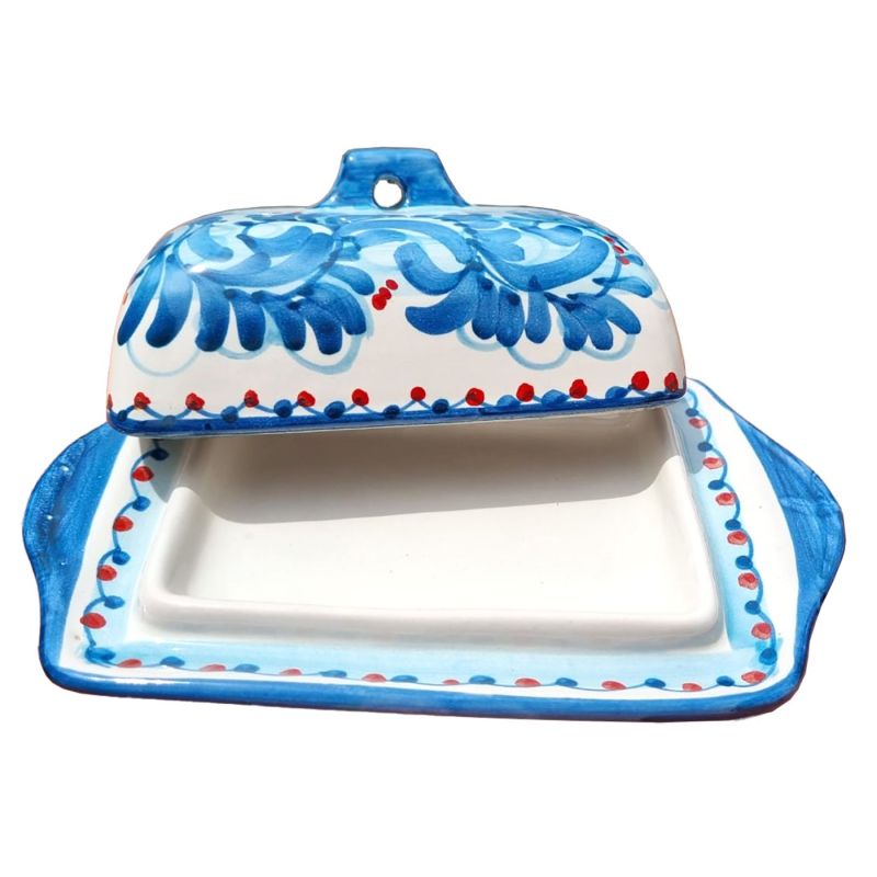 Vassoio burro/Formaggi Linea Barocco. Ceramica...