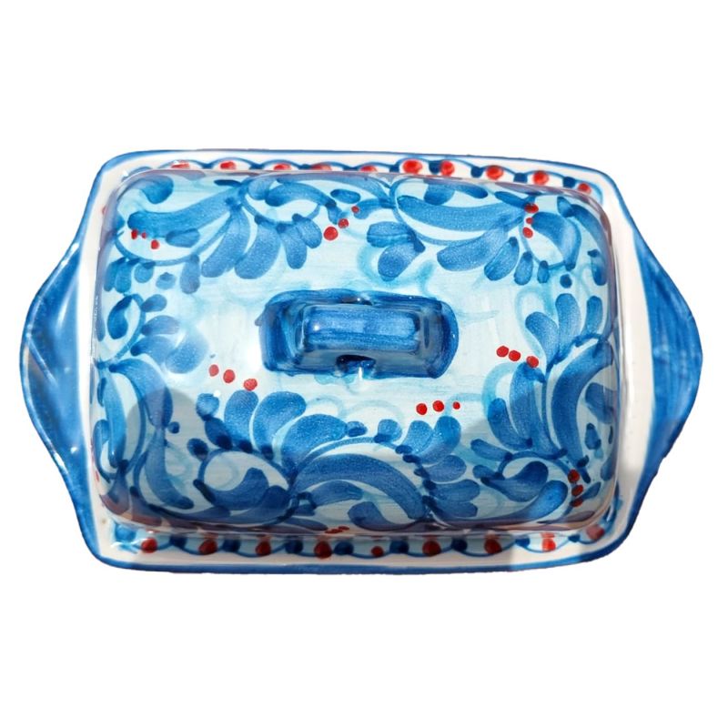 Butter/Cheese Tray Baroque Line. Hand-painted...