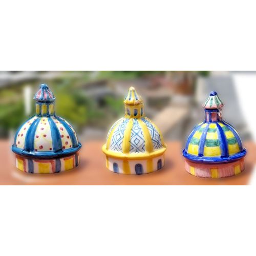 Profumatore Cupola Basilica. Ceramica di vietri dipinta a mano.