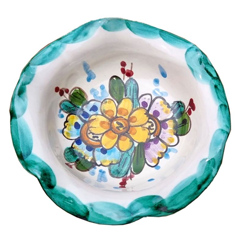 Dessert Set Flowers line. For six handpainted...