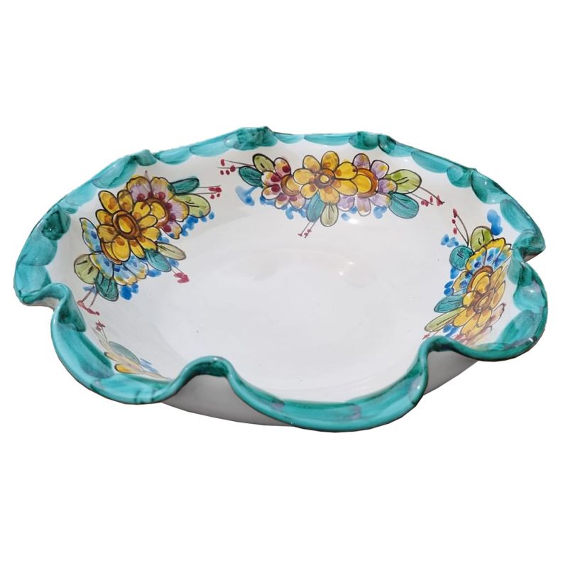 Dessert Set Flowers line. For six handpainted...