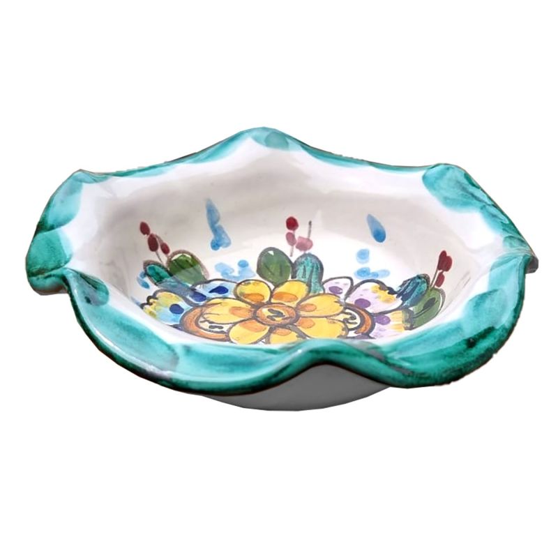 Dessert Set Flowers line. For six handpainted...