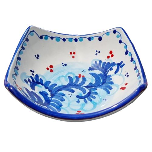 Svuota tasche linea barocchetto. Ceramica di Vietri dipinta a mano.