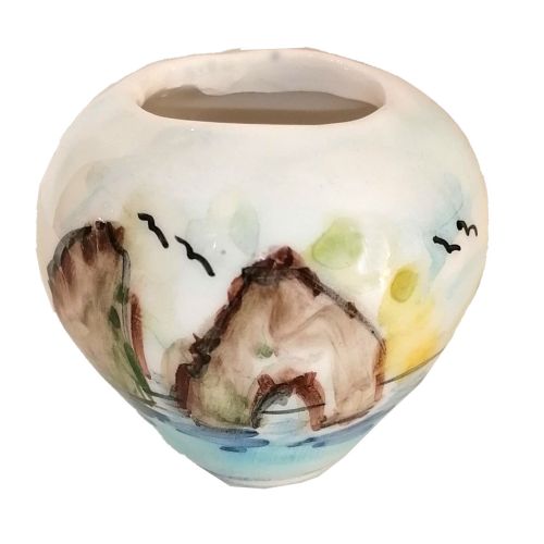 Bomboniera Portapiantina. Ceramica di Vietri