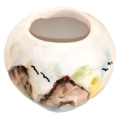 Mini Planter . handpainted Vietri ceramic 2
