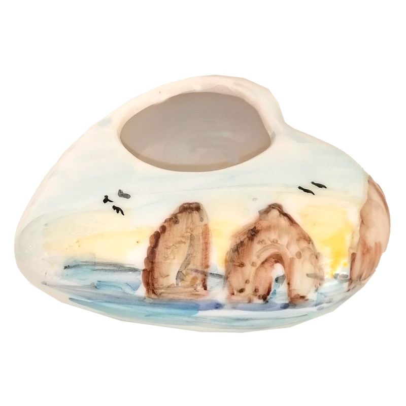 Mini Planter . handpainted Vietri ceramic