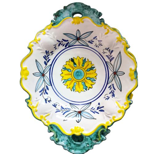 Centerpiece Daisy. handpainted Vietri ceramic