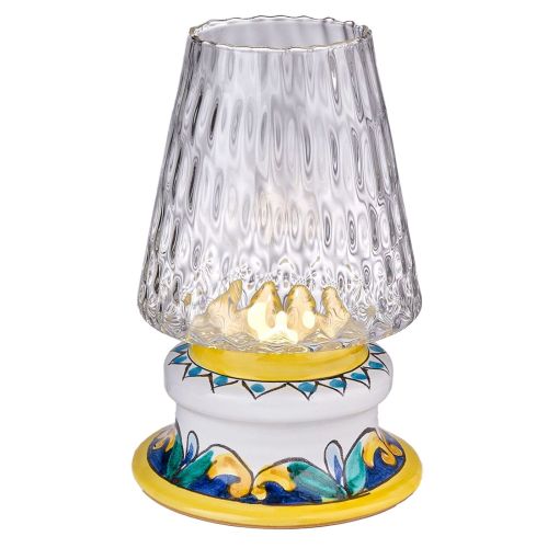 Bedside or Desk Lamp with ceramic body. Customizable Vietri Ceramics