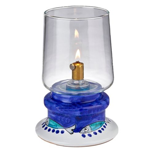 Bedside or Desk Lamp with ceramic body. Customizable Vietri Ceramics