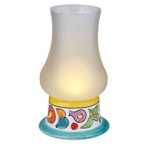 Bedside or Desk Lamp with ceramic body. Customizable Vietri Ceramics