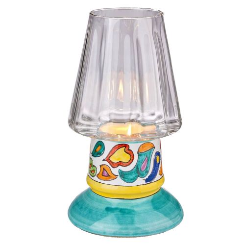 Bedside or Desk Lamp with ceramic body. Customizable Vietri Ceramics