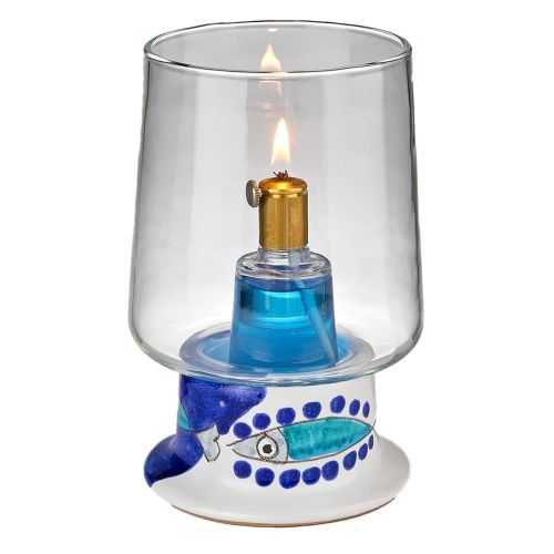 Bedside or Desk Lamp with ceramic body. Customizable Vietri Ceramics