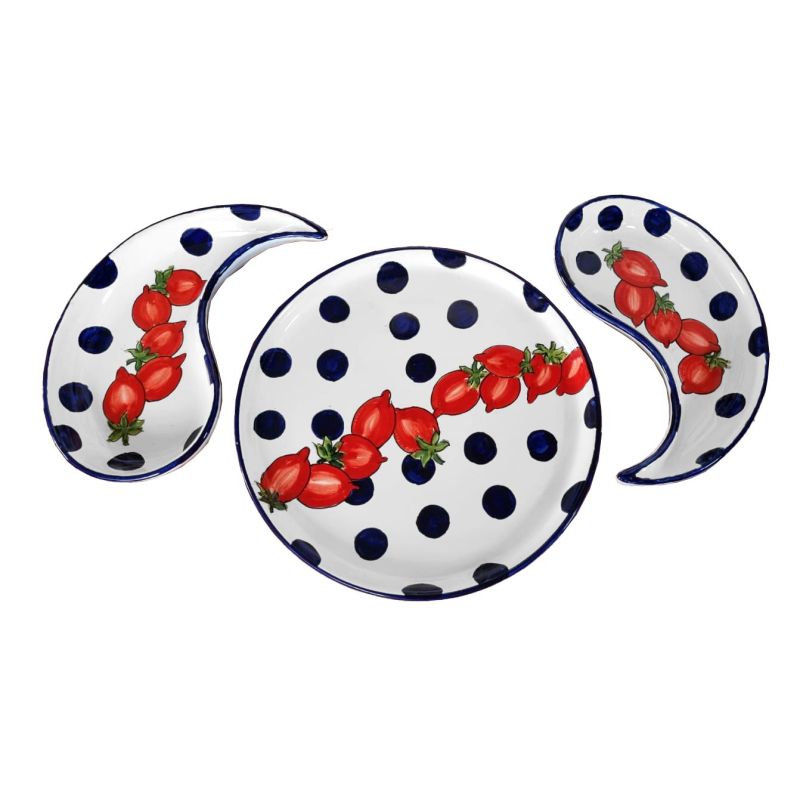 Antipastiera. Cena Fredda. 3 pezzi. Linea Orto....