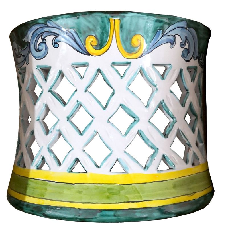 Wall sconce fan Vietri Ceramic handmade.