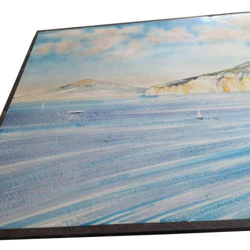 Panel de pared en ceramica vietrese pintado a mano. 2