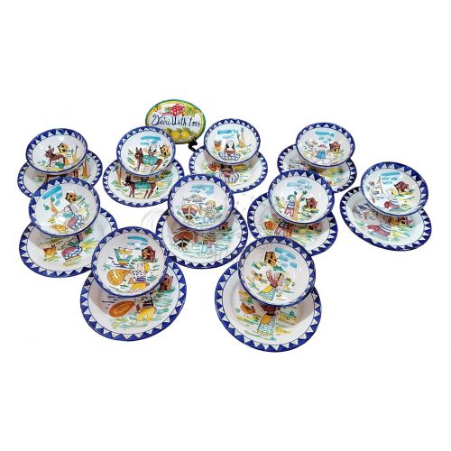 Dishes, Plates handpainted Vietri ceramic Top line Vintage -Country Style Vietri Ceramics