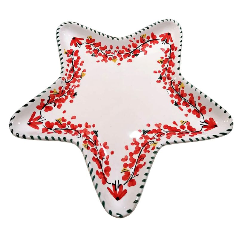 Piatto linea Natale, in ceramica vietrese...