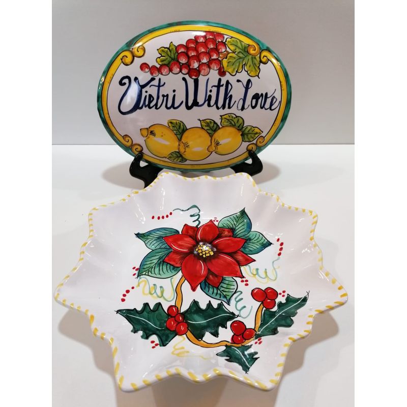 Assiette. Ligne Noël. Céramique de Vietri...