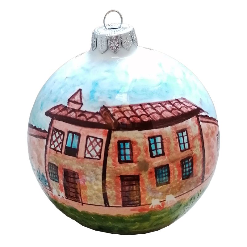 Bola de Navidad. Adorno navideño. Cerámica de...