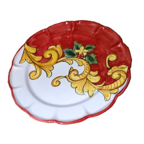 Piatto. Linea Natale. Piatto da portata torta/Panettone....