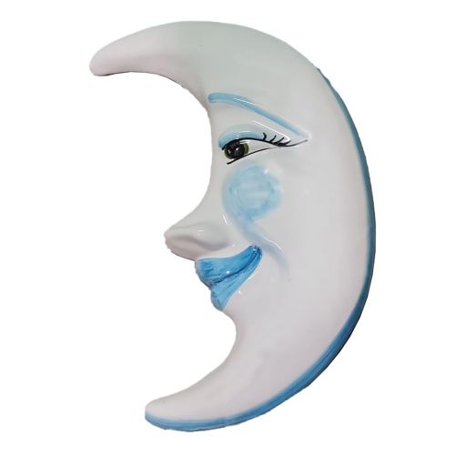 Moon wall mount handpainted Vietri ceramic