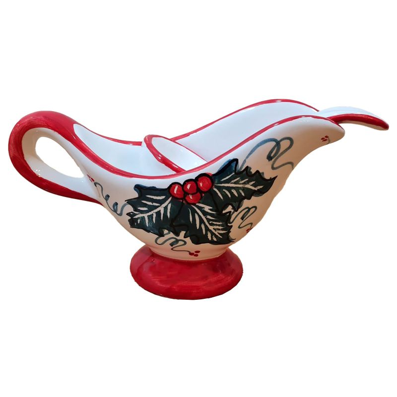 Table sauce pot Christmas line handpainted...