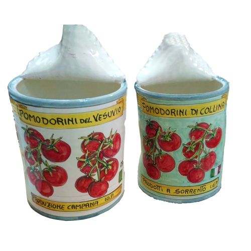 Barattolo Vintage scatola conserve. Ceramica di Vietri dipinta a mano.